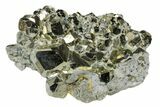 Shiny Pyrite Crystal Cluster - Peru #173277-2